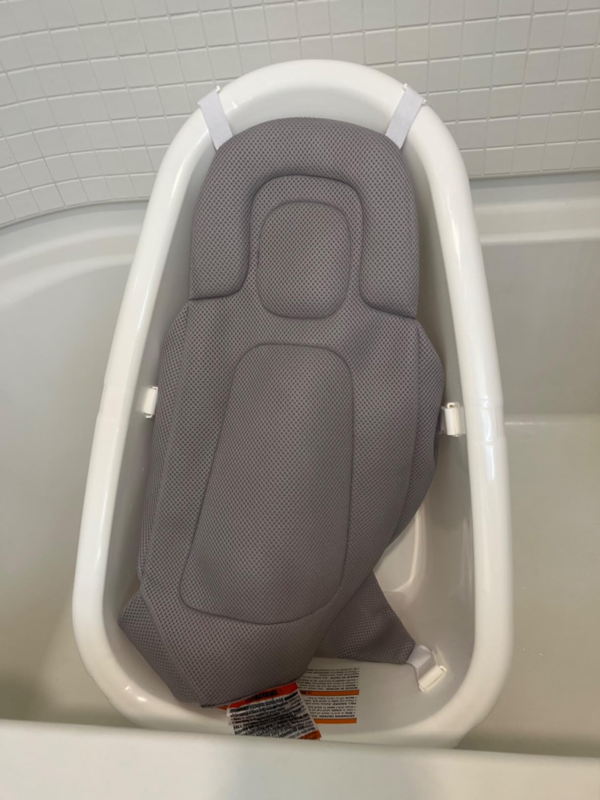 Regalo Baby Basics 3-in-1 Grow with Me Baby Bathtub with Foam Padded Air Mesh Sling, Adjustable Infant Bath Tub for Newborn to Toddler, Baby Bath Seat Support, Easy Clean with Drying Hook customer photo 1