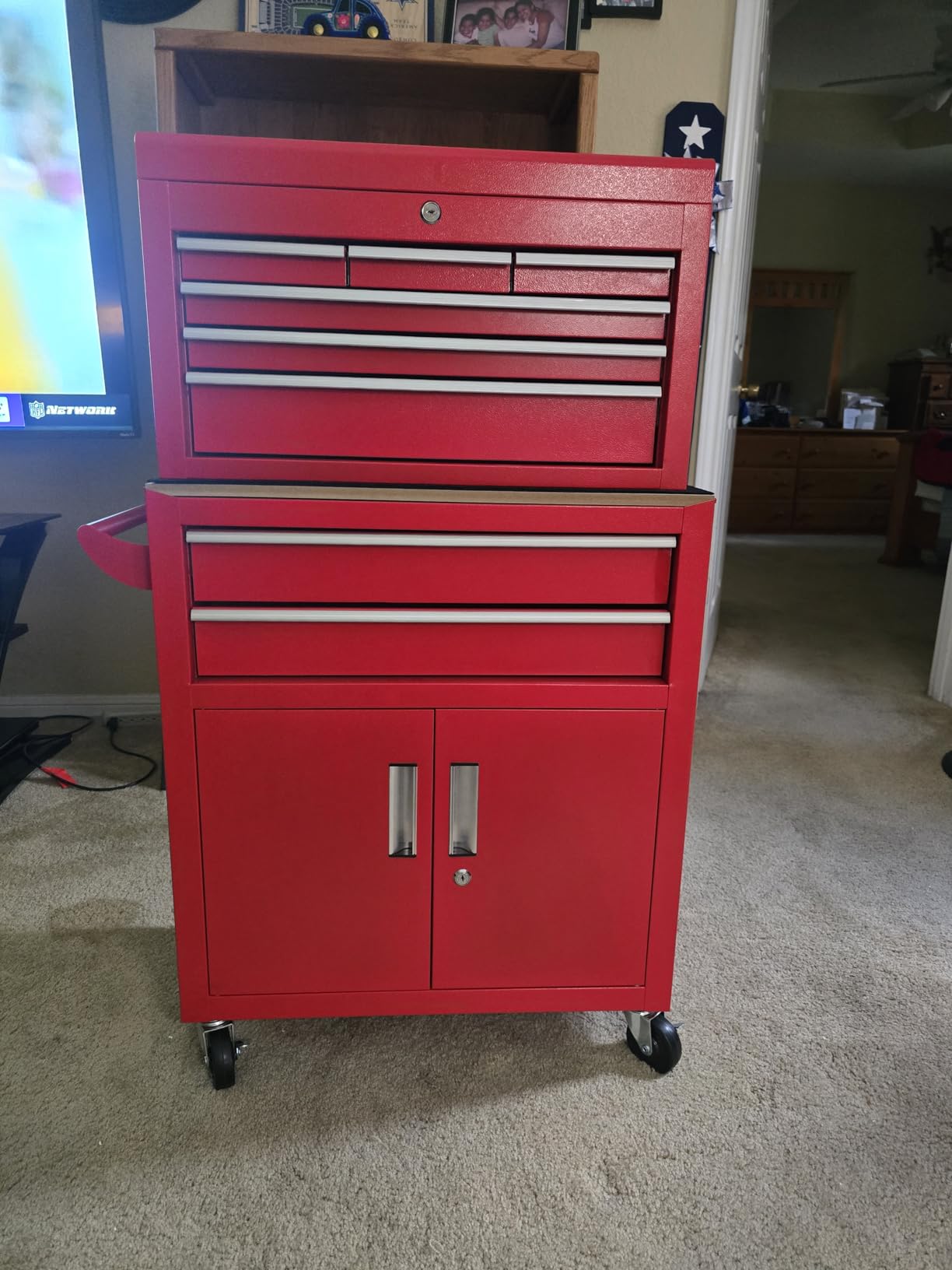 INTERGREAT Rolling Tool Chest with Wheels and 8 Drawers, Detachable Large Tool Cabinet with Lock for Garage, Locking Mechanic Tool Cart with Black Liner for Warehouse, Workshop, High Capacity customer photo 1