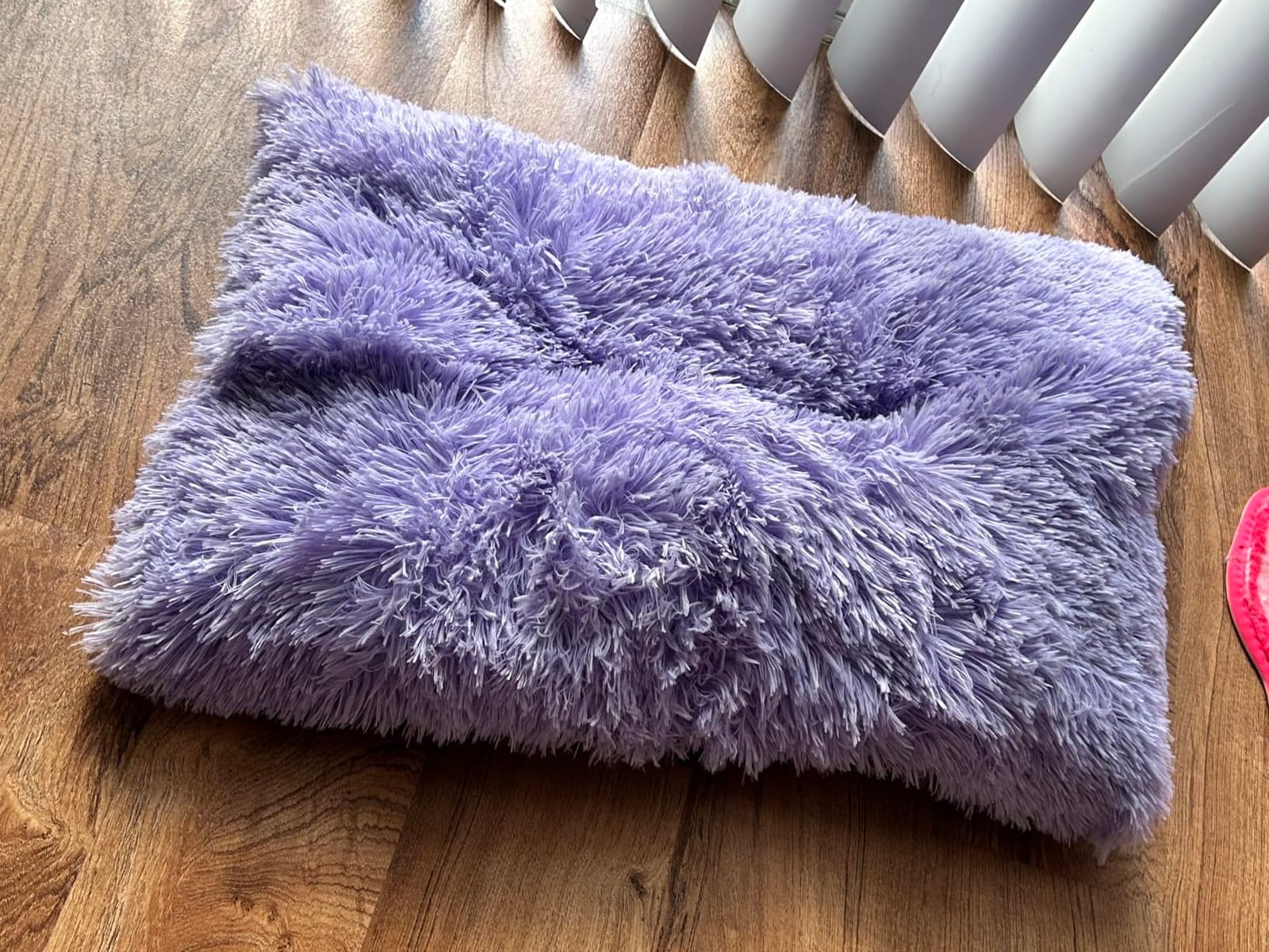 EHEYCIGA Fluffy Dog Crate Bed for Medium Dogs, Plush Crate Pad, Grey customer photo 2