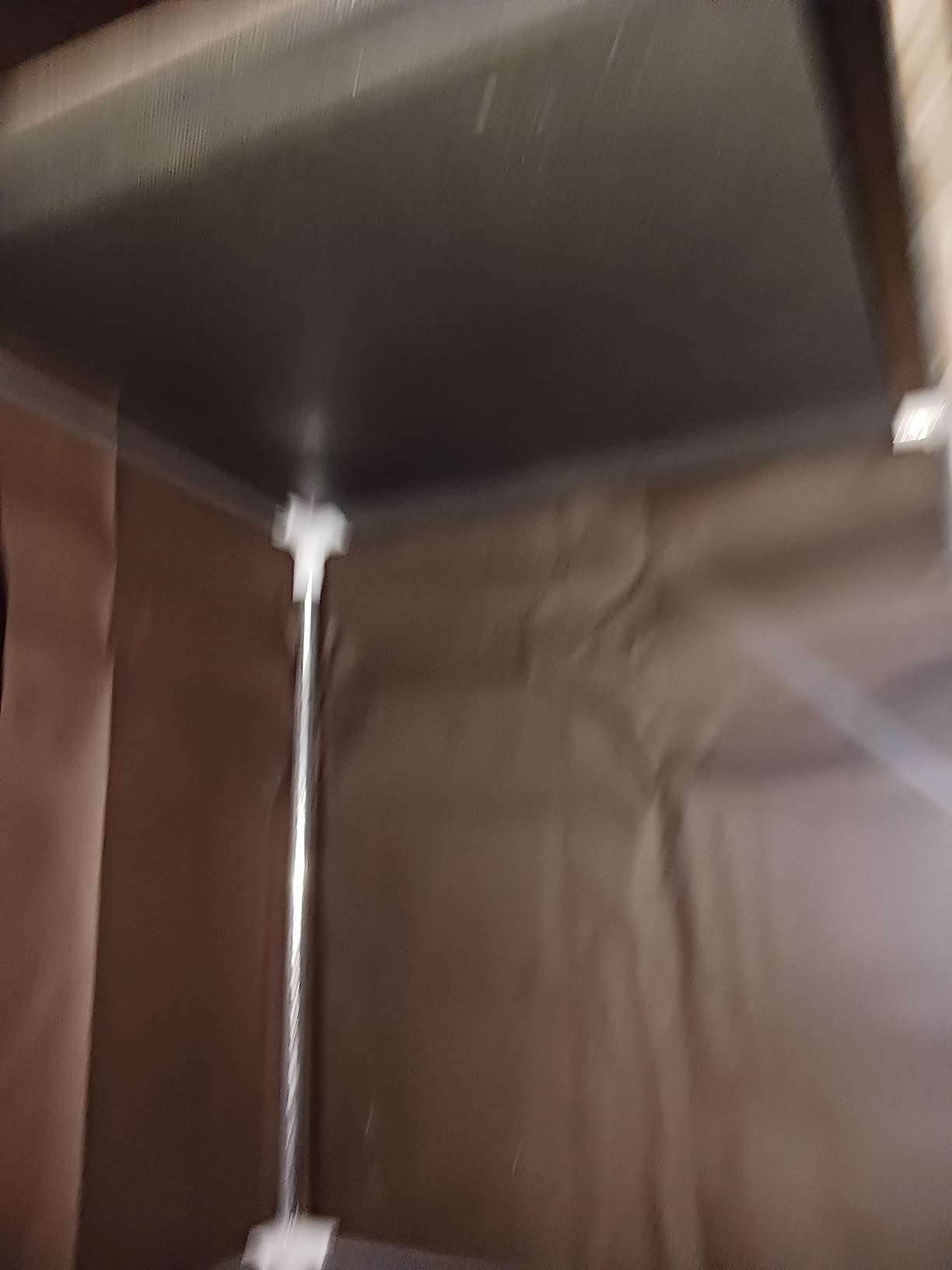 Portable Wardrobe Closet for Bedroom, Small Storage Organizer with 2 Drawers and 2 Hanging Rods, Includes Dust Cover.(Brown, 39.3 in) customer photo 1