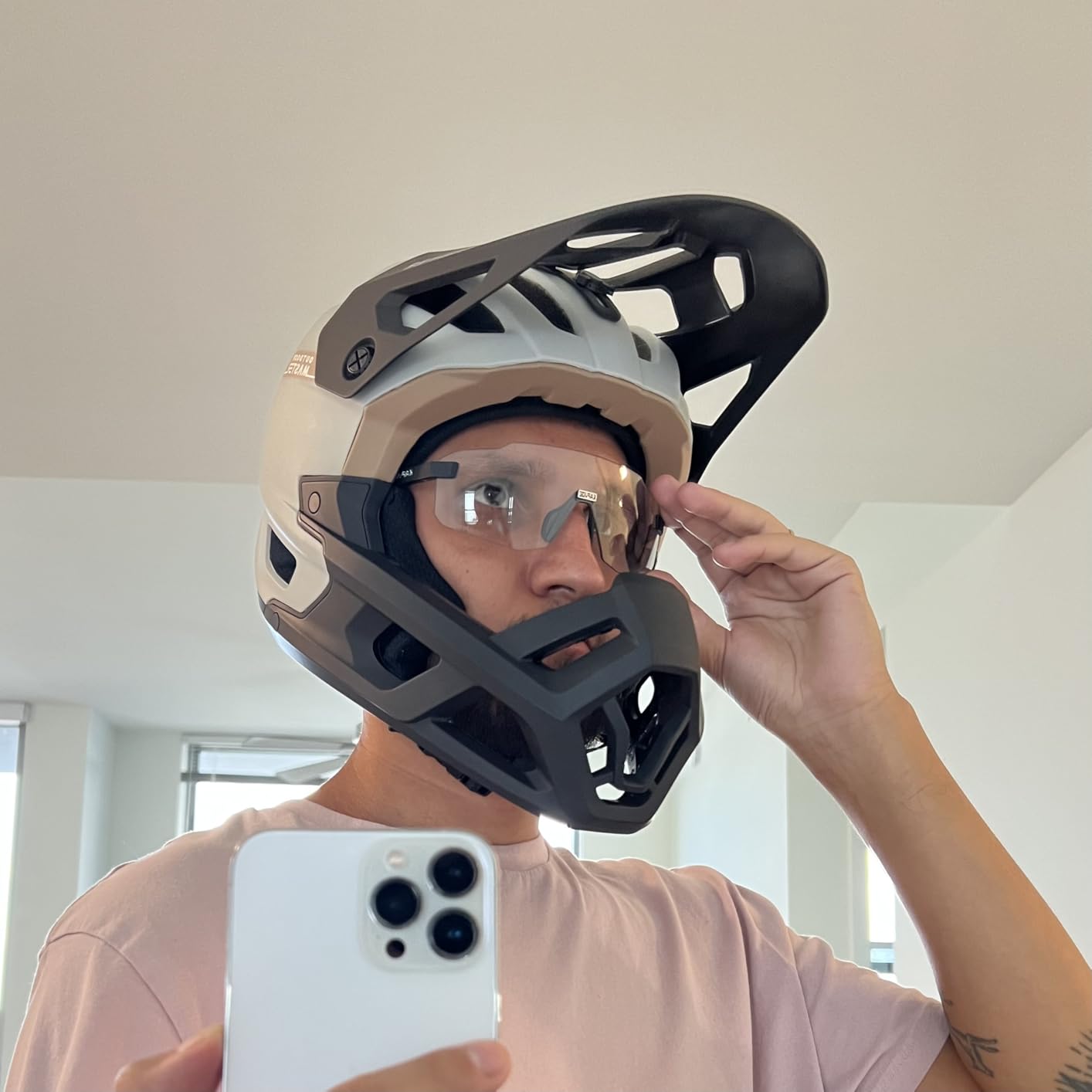 OutdoorMaster Full Face Mountain Bike Helmet, Lightweight for BMX/DH customer photo 2