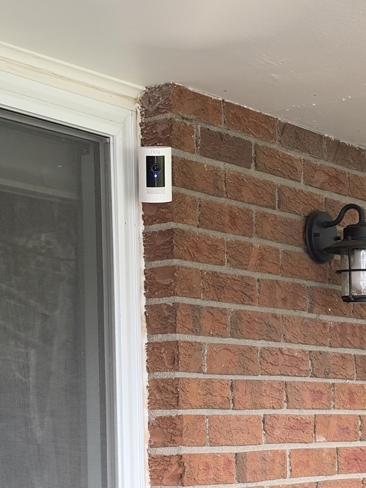 Ring Outdoor Cam (Stick Up Cam), Weather-Resistant Home or Business HD Security Camera, Live View, Color Night Vision, Two-Way Talk, Motion Alerts, Works with Alexa, White customer photo 2