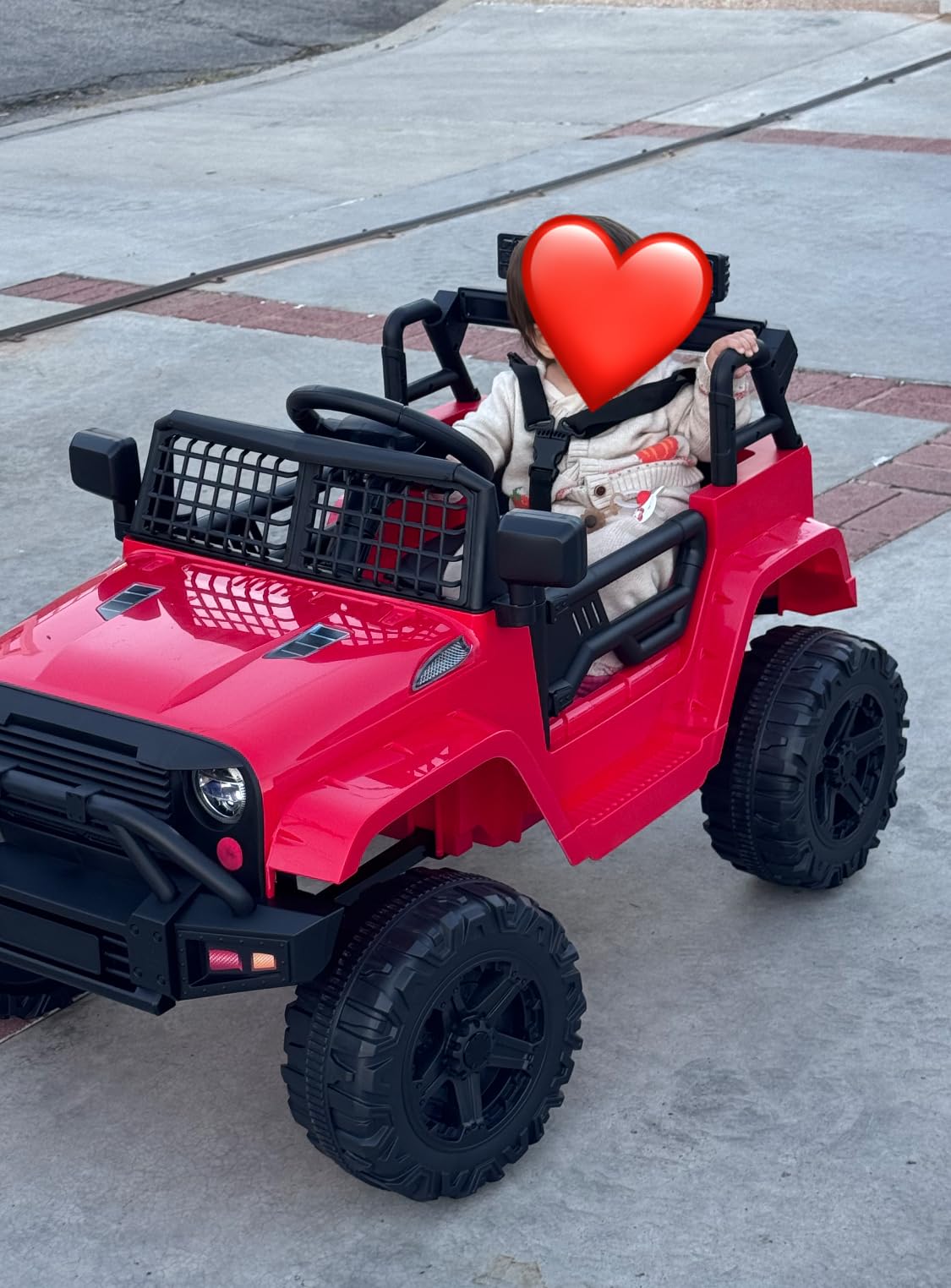 Best Choice Products 12V Kids Electric Vehicle Toy Ride On Car with Parent Remote Control for Toddlers, Seat Harness, 61 lbs Weight Capacity, Locking Doors, Spring Suspension, Bluetooth - Hot Pink customer photo 1