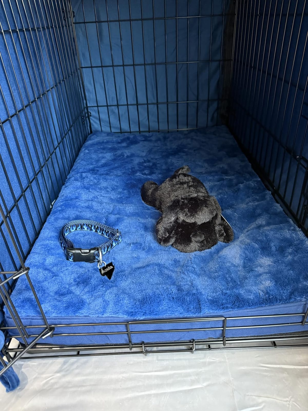 KSIIA Orthopedic Dog Bed for Large Dogs with Waterproof Lining, Grey, 35x22 customer photo 1