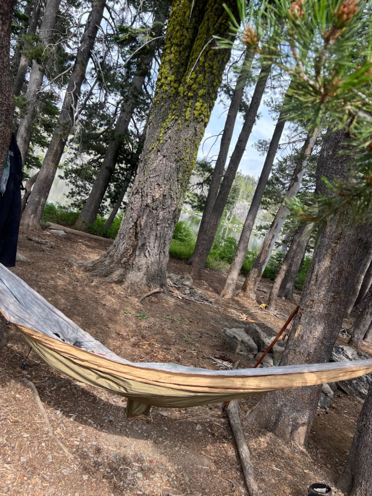 Camping Hammock, Portable Hammocks with Mosquito Net,Lightweight Nylon Parachute Hammock with 10ft Tree Straps,Camping Gear Must Haves for Travel Hiking Backpacking Beach Patio-Green&Khaki customer photo 1