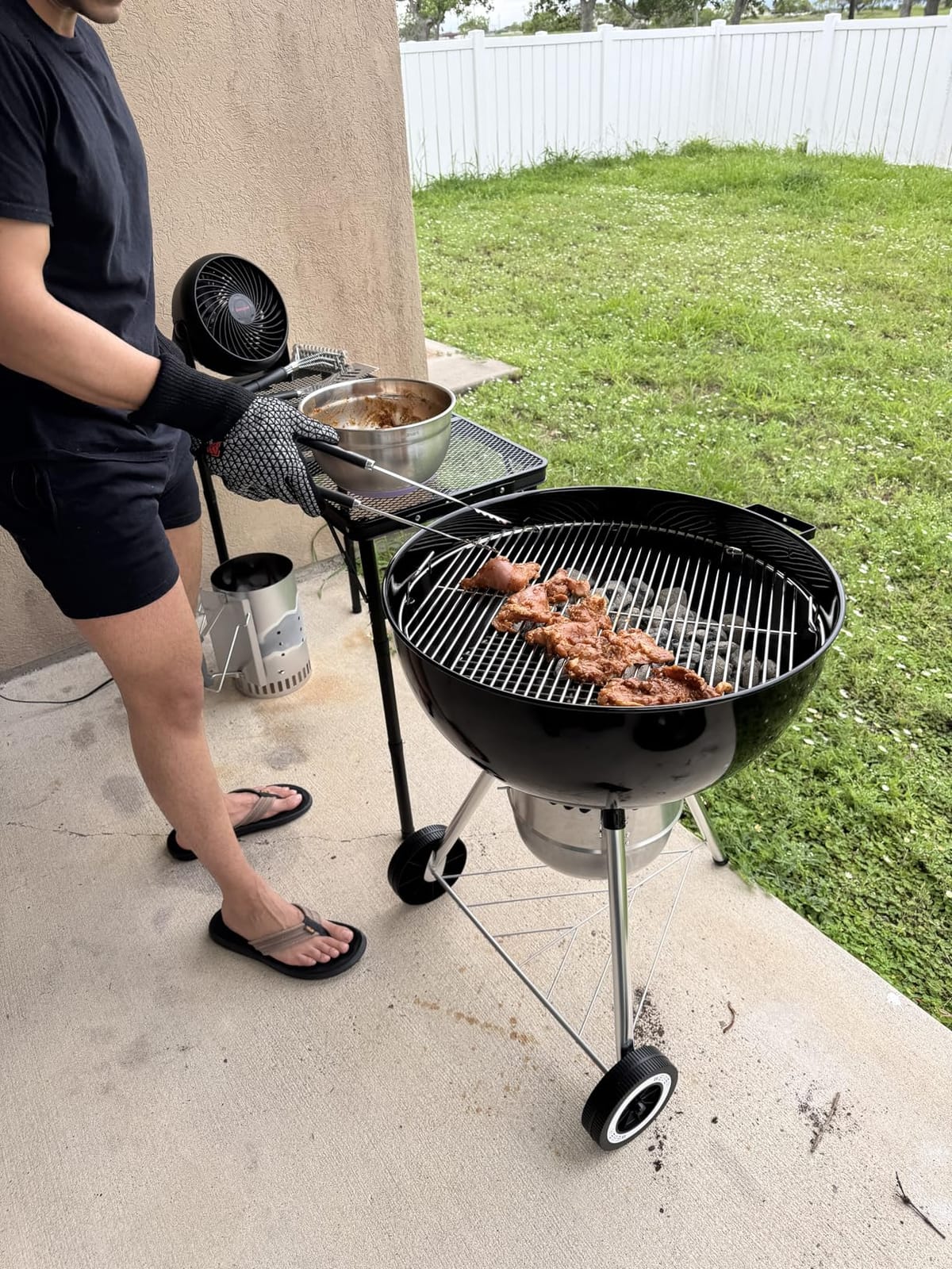 Anbte 2 ft Folding Grill Table, Aluminum Camping Table 3 Heights Max 27.5
