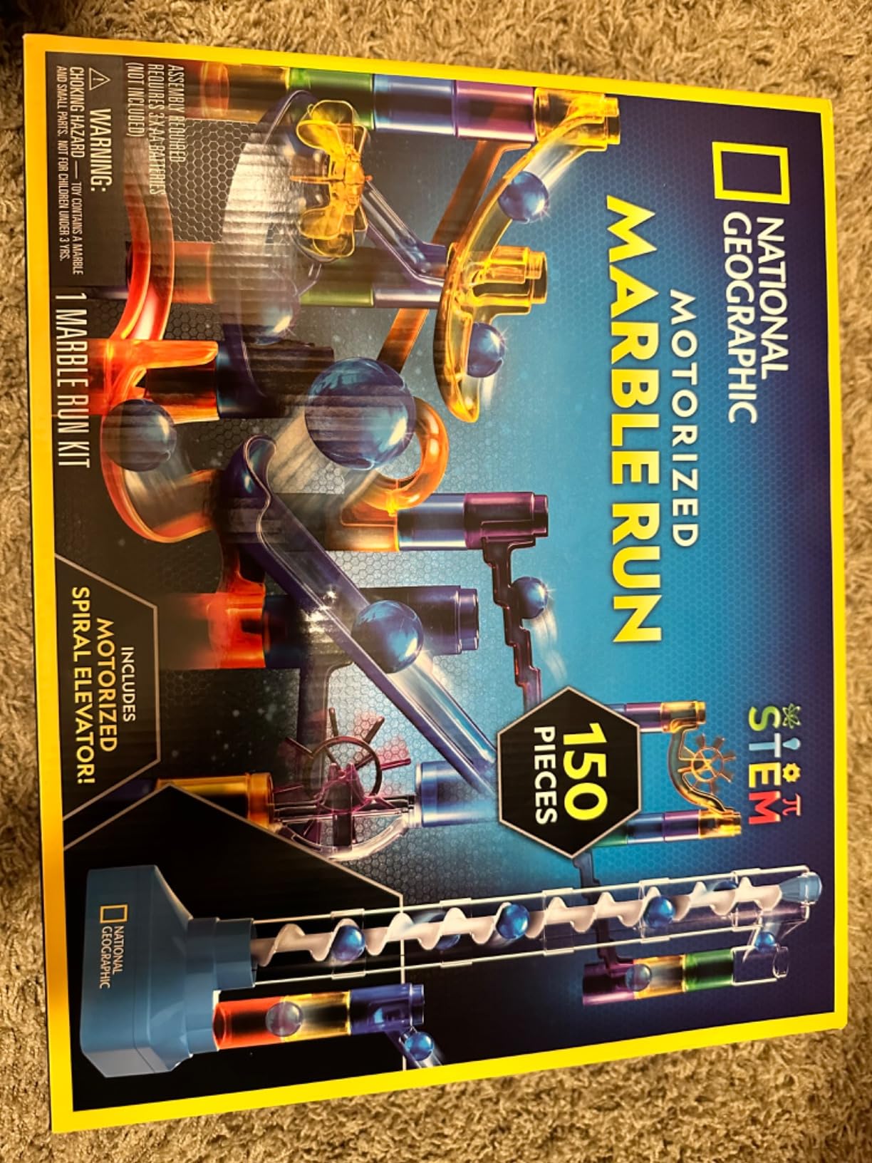 National Geographic Motorized Marble Run 150-Piece Building Set for Kids customer photo 2