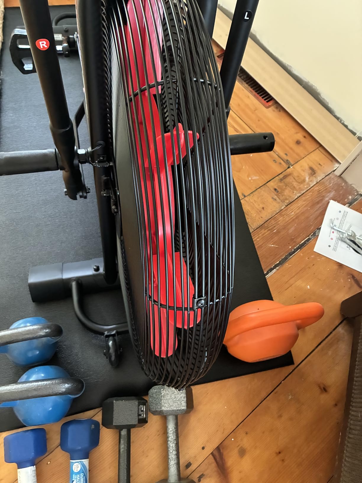 Sunny Health & Fitness Smart Heavy-Duty Fan Bike for HIIT Cycling Workout customer photo 2