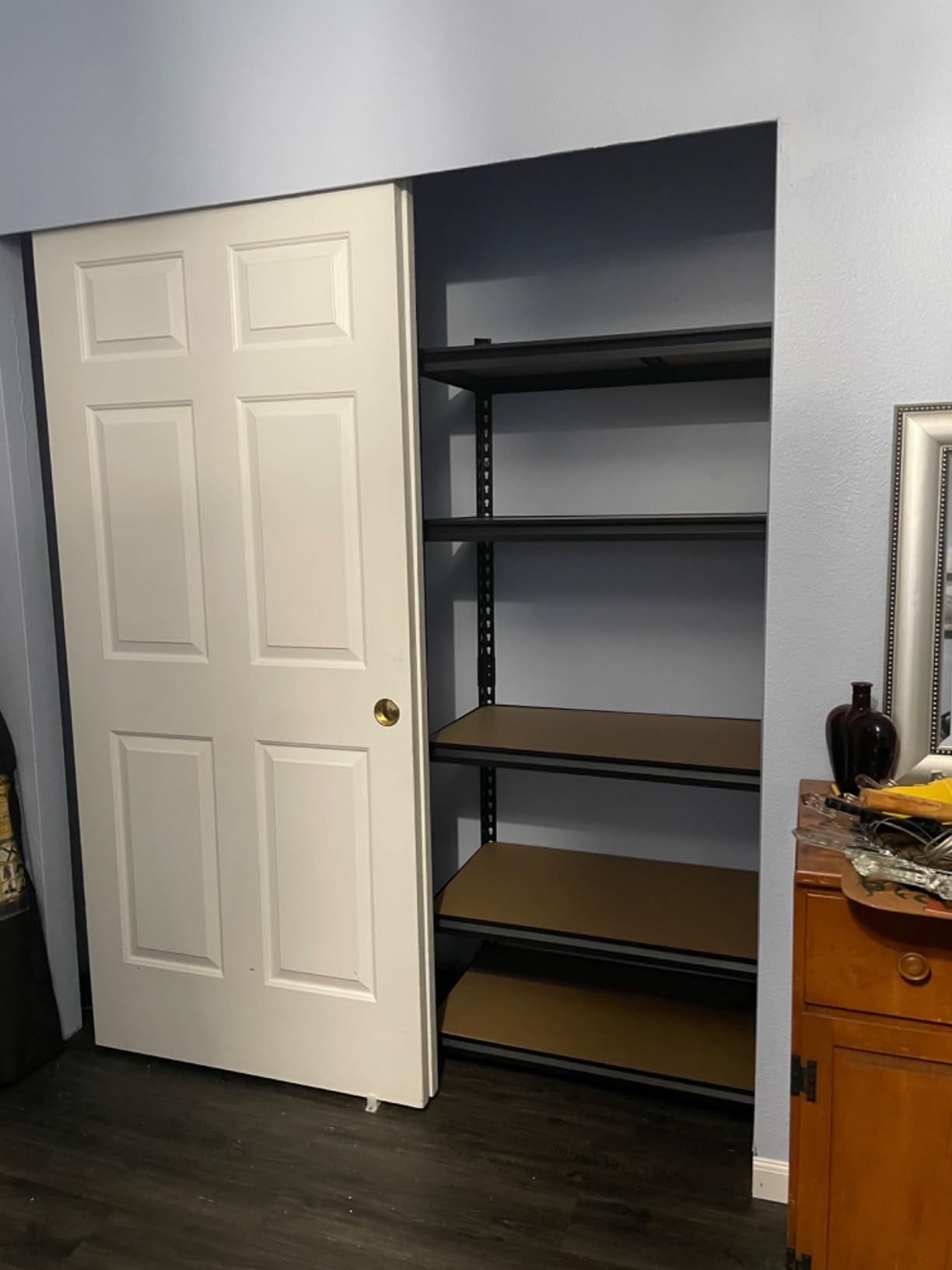 REIBII 2000LBS Storage Shelves,4-Tier Adjustable Garage Shelving for Pantry customer photo 2