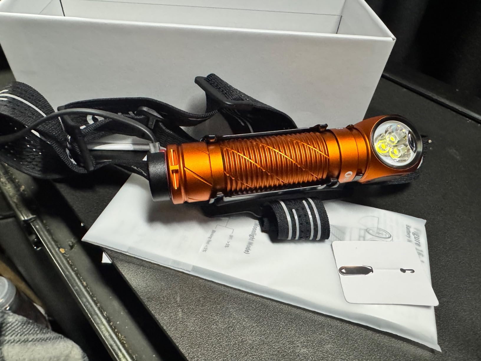 OLIGHT Perun 3 Headlamp Rechargeable, Red Light, Waterproof, Black customer photo 2