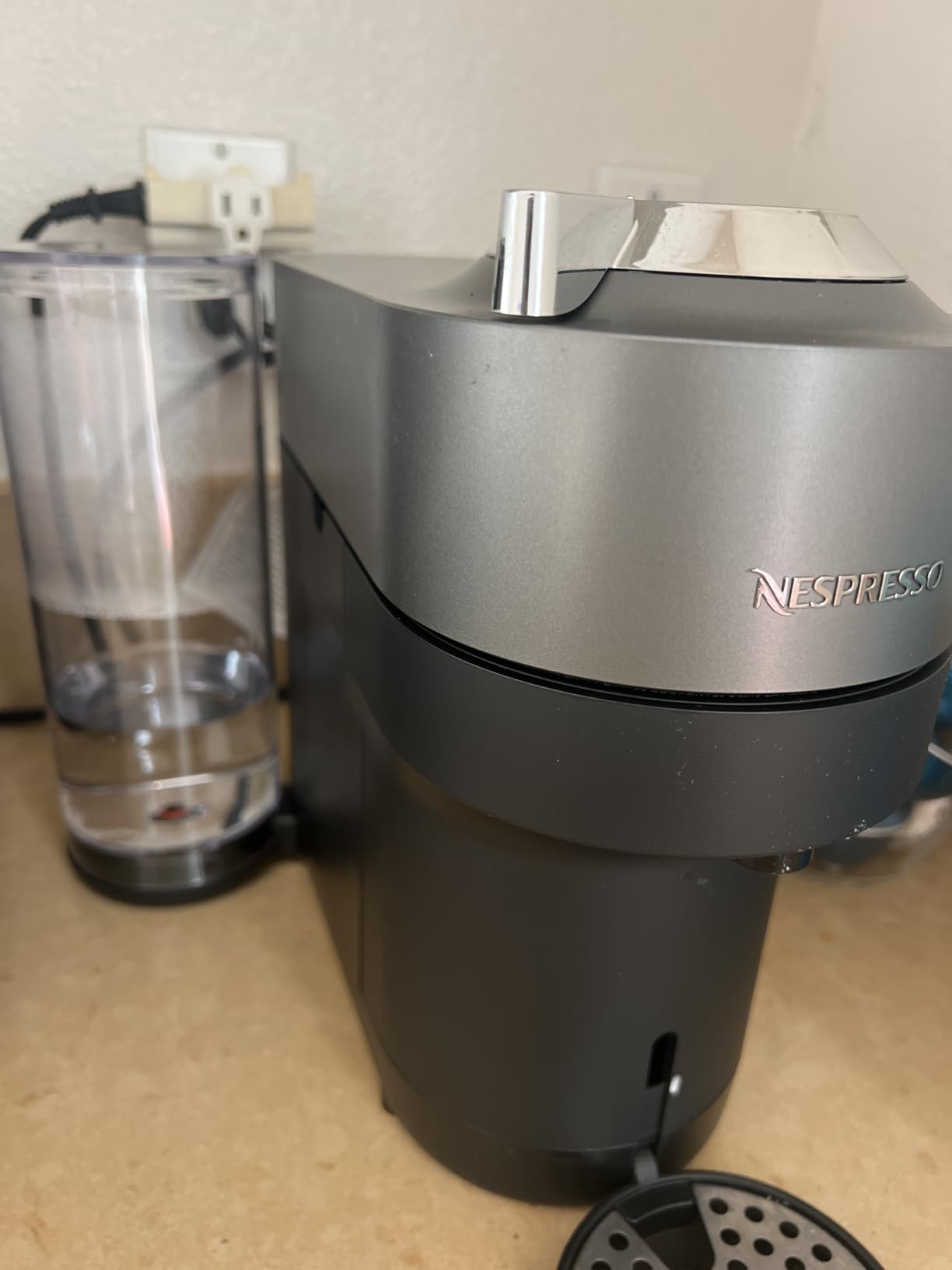 Nespresso Vertuo Pop+ Deluxe Coffee Machine with Frother, Matte Black Gold customer photo 2