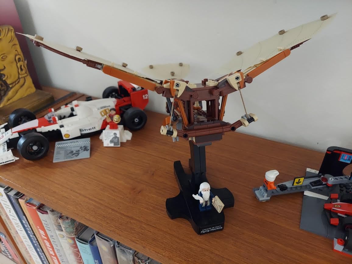 LEGO Icons Leonardo da Vinci's Flying Machine DIY Kit - Ornithopter Building Set for Adults, Ages 18+ - Craft for Home or Office Decor with Display Stand - Gift Idea - 10363 customer photo 1
