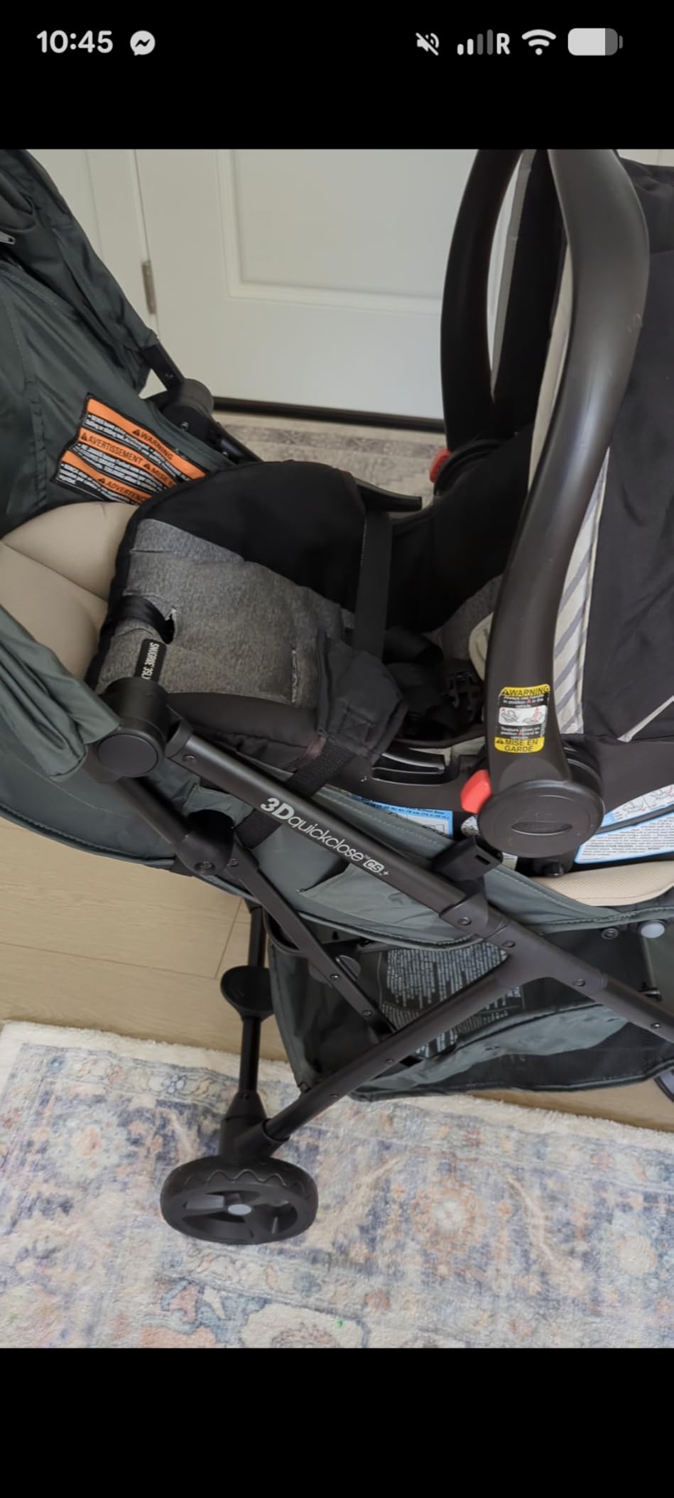 Ingenuity 3Dquickclose CS+ Compact Fold Stroller – Lightweight Stroller with Oversized Canopy, Extra-Large Storage and Compact Fold, Deep Ocean customer photo 1