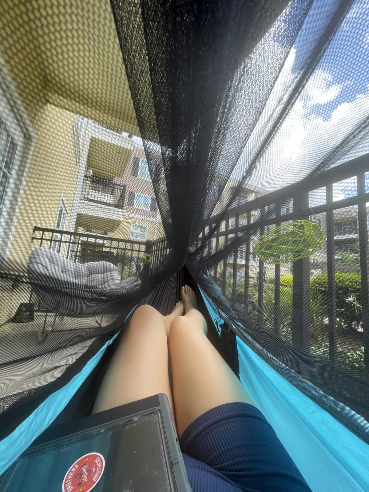 Camping Hammock Mosquito Net,Double & Single Portable Hammocks Hammocks with 2 Tree Straps,Hammock Tent for Travel Camping,Camping Accessories for Indoor Outdoor Hiking Backpacking Backyard Beach customer photo 1