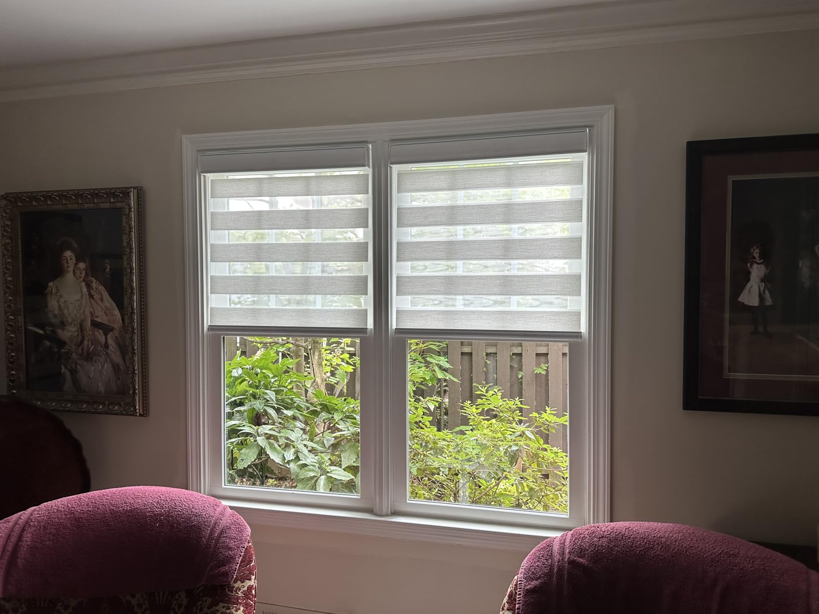 Kincmo Motorized Blinds with Remote App Voice Control, Custom Zebra Shades customer photo 1