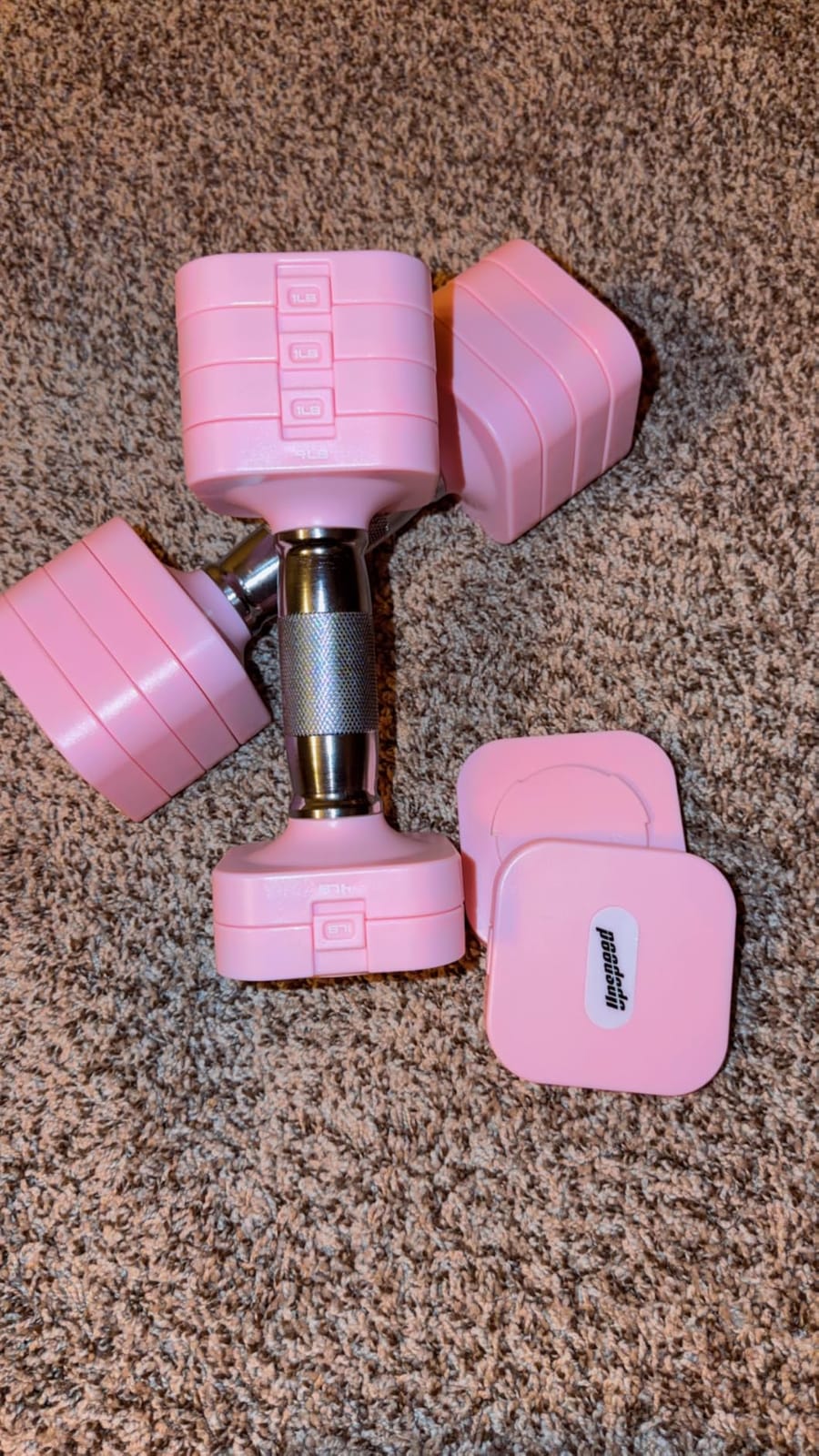 Adjustable Dumbbell Set for Women Men 7.5LB/10LB/15LB/20LB/25LB Each customer photo 2