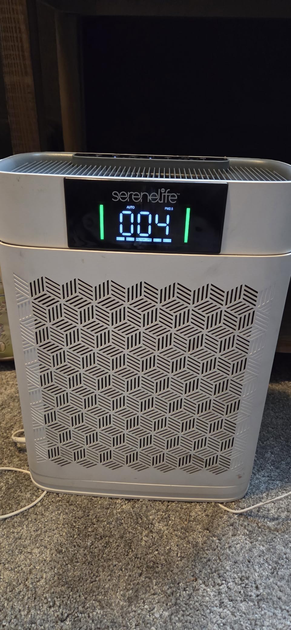 SereneLife HEPA Air Purifier for Home – Smart WiFi & App Control, Ultra-Quiet Air Purifier for Bedrooms & Large Rooms, Removes Dust, Pet Hair & Odors, Ideal for Pets & Allergies (1,800 Sq Ft, White) customer photo 2