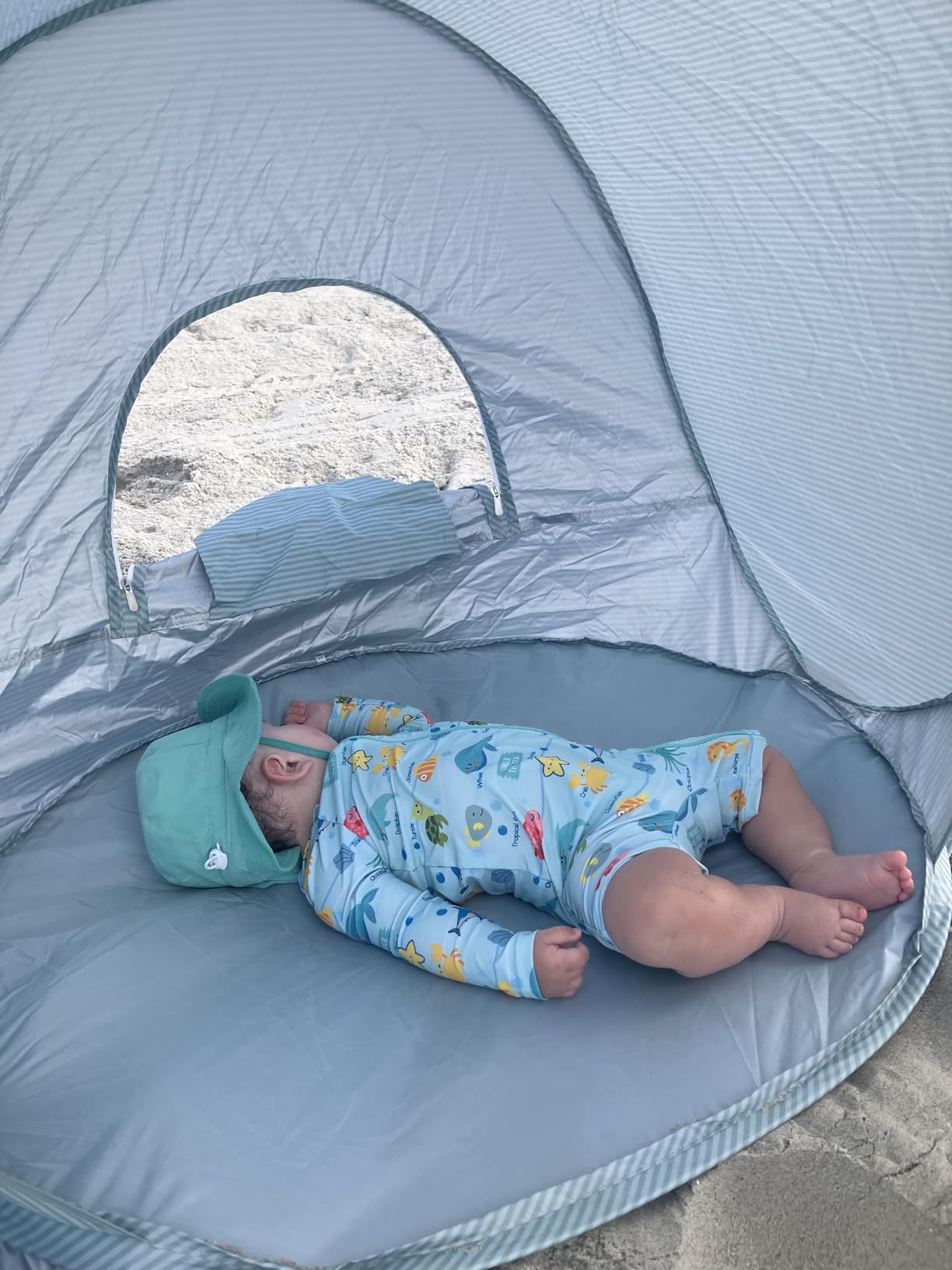 Tiny Land Baby Beach Tent, Pop Up Baby Tent with UPF 50+ Sun Protection customer photo 2