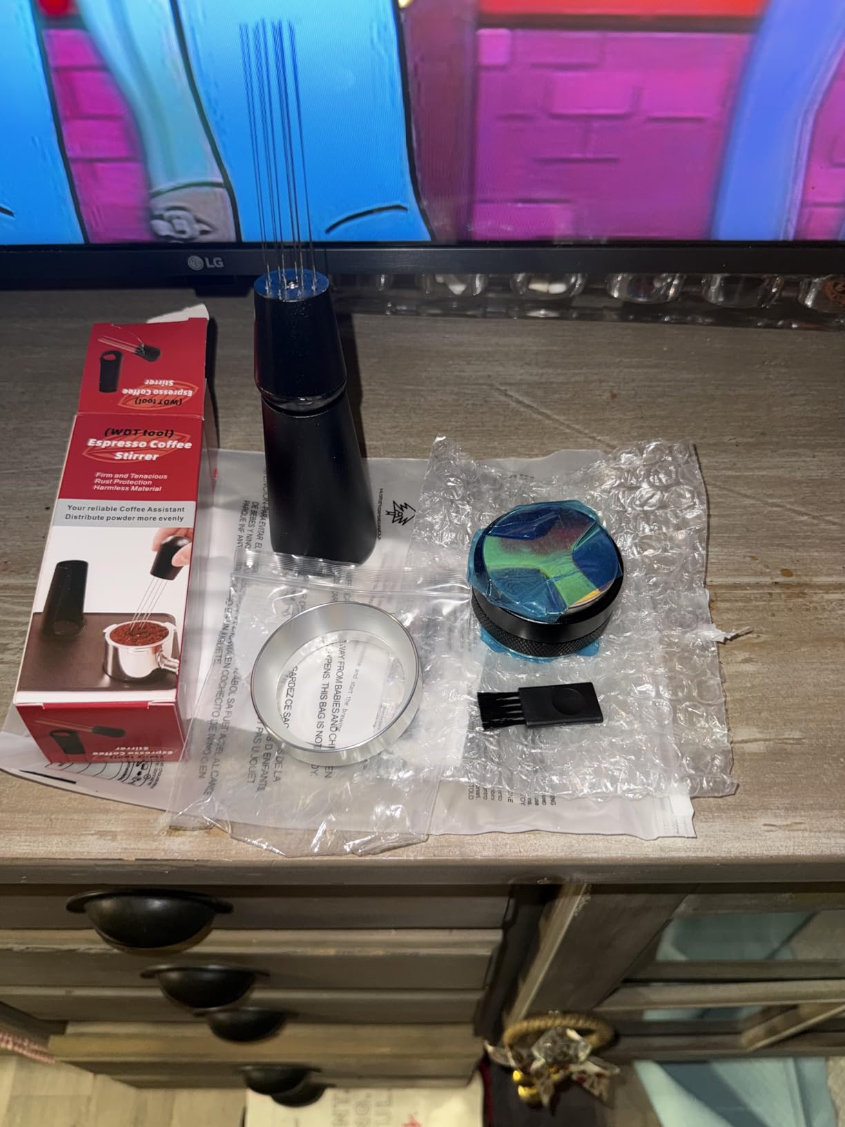 Reoszeank 51mm Espresso Accessories Kit, Distributor, Tamper, WDT, Funnel customer photo 2