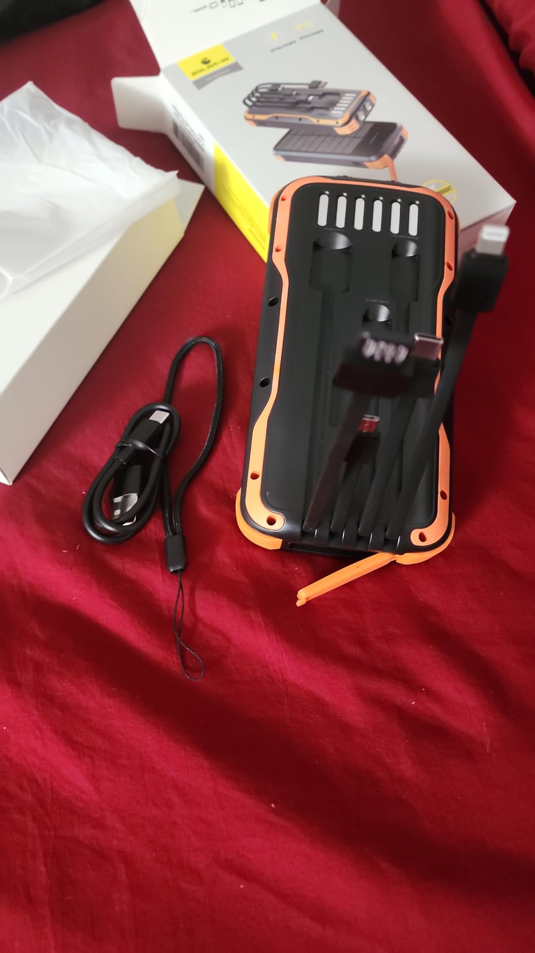 MINRISE Solar Power Bank 40000mAh, Portable Charger PD 20W Fast Charging customer photo 2