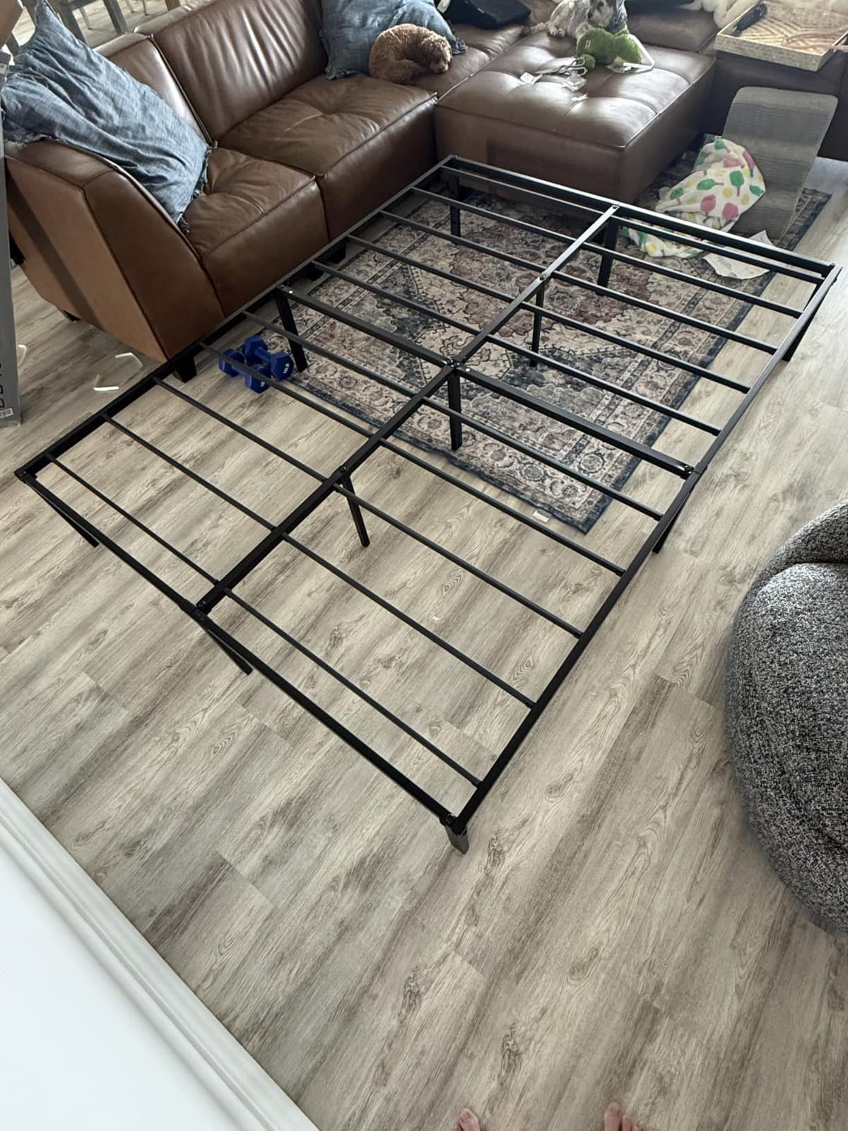 Metal Bed Frame Twin Size 14 Inch Platform Bed with Underbed Storage customer photo 1