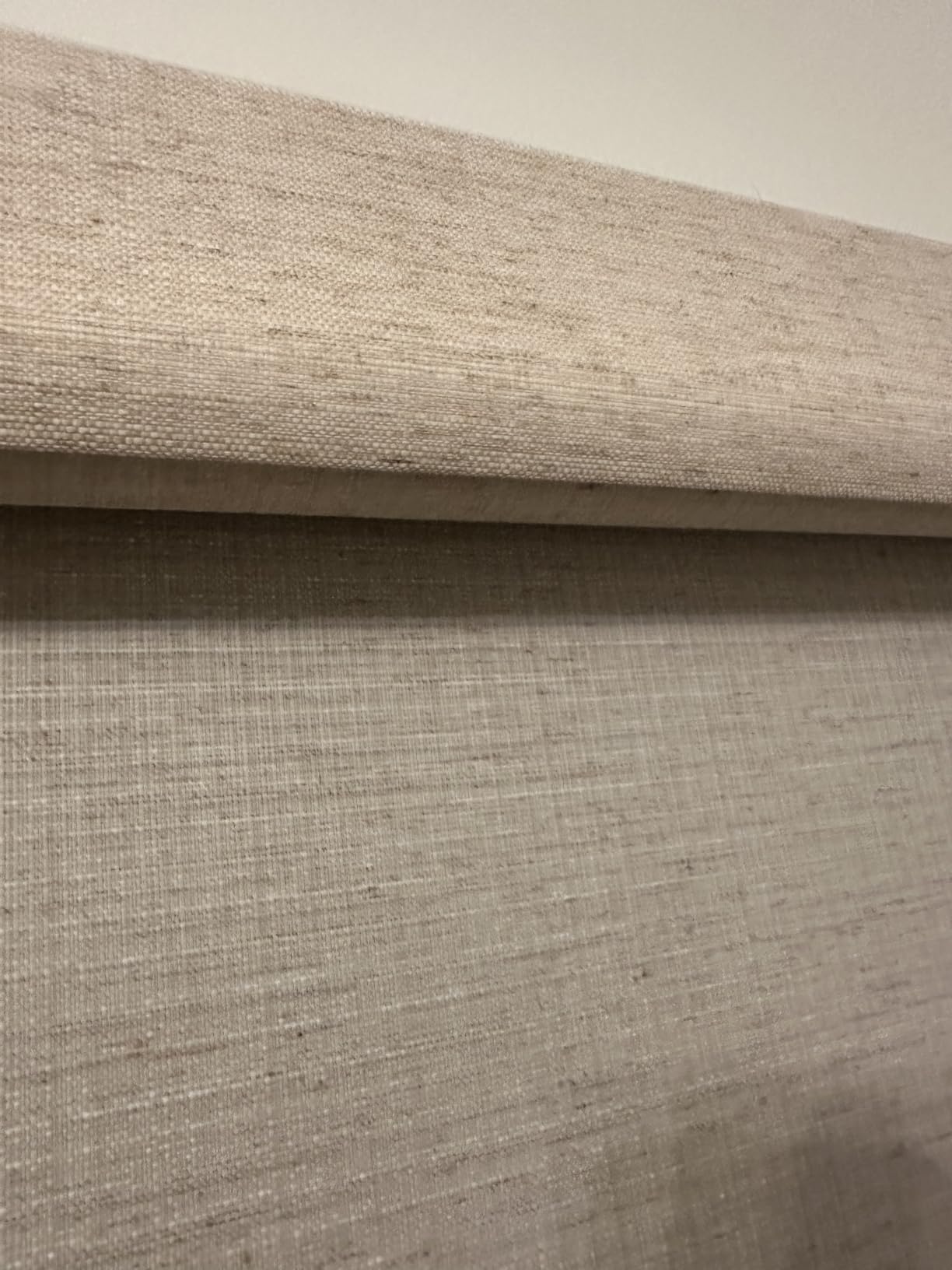 Persilux Smart Motorized Blinds with Remote, No Drill Automatic Roller Shades for Indoor Windows, Light Filtering Linen Fabric, Electric Blinds for Windows, Linen Light Brown C156-3, Custom Size customer photo 2
