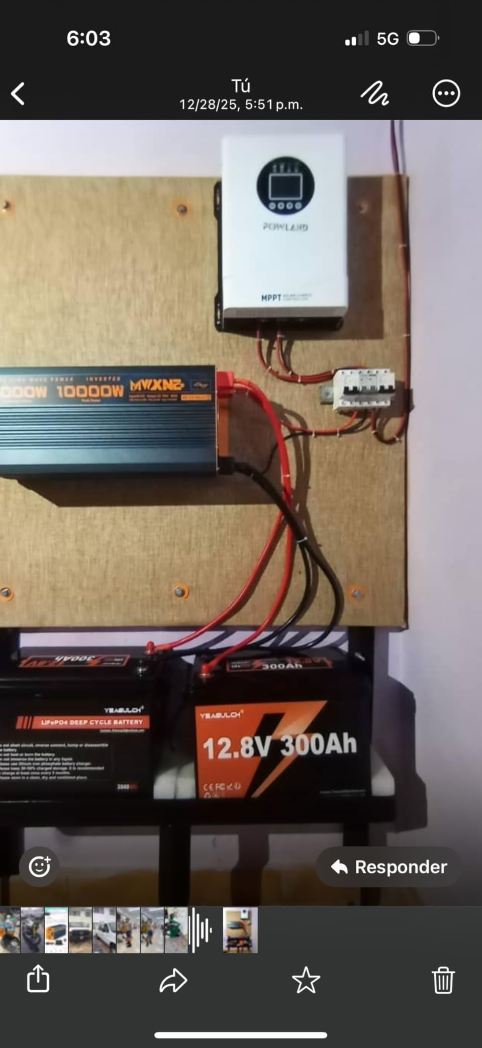 24V 100Ah LiFePO4 Lithium Battery with 100A BMS 2560Wh 15000+ Deep Cycles customer photo 1