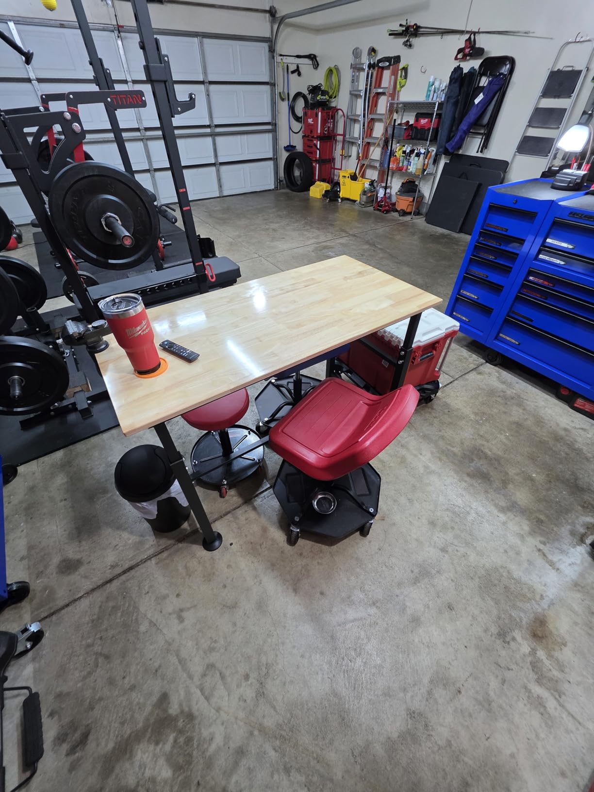 WALMANN Heavy Duty Adjustable Height Workbench 47.75