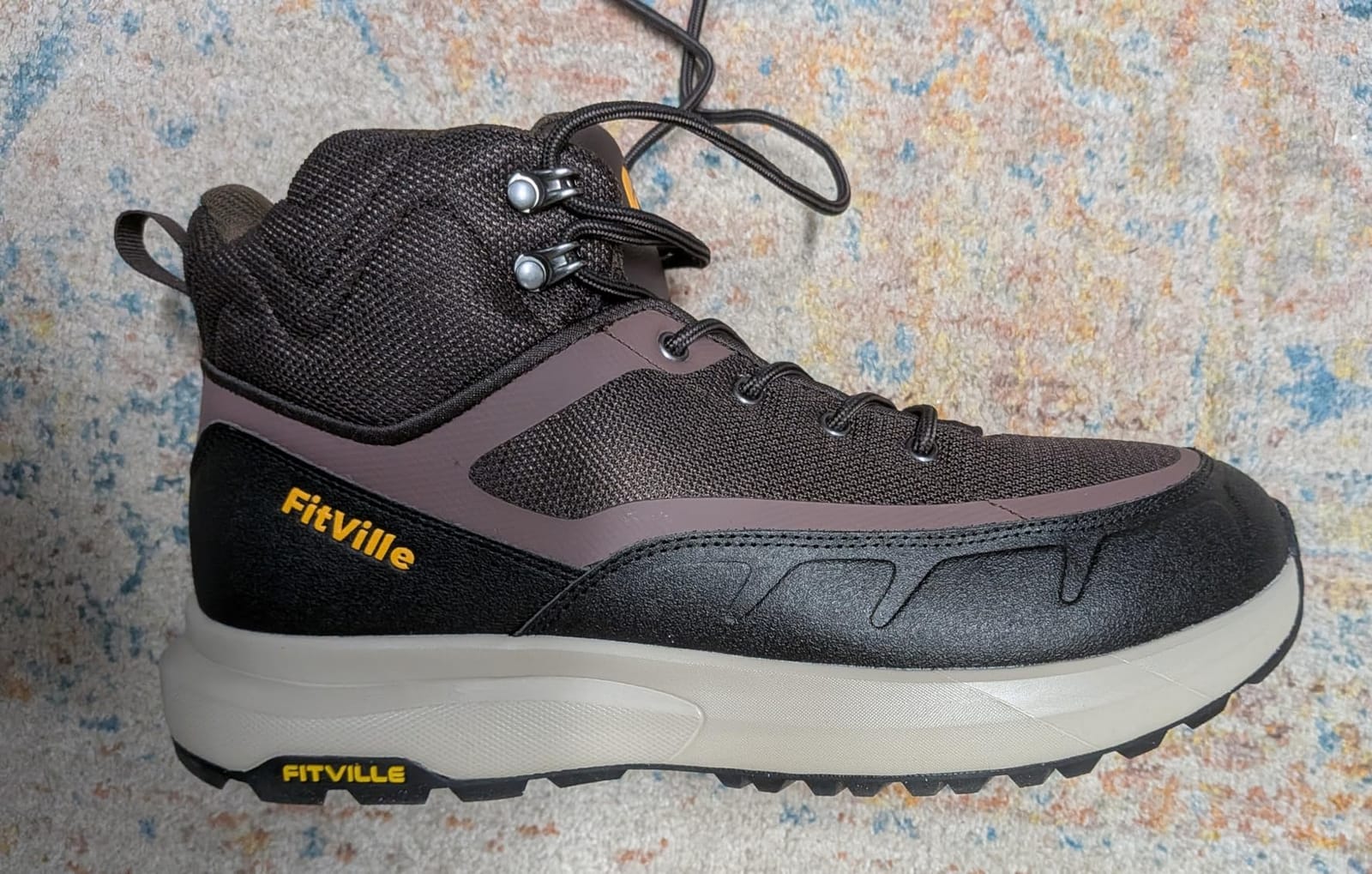 FitVille Wide Mens Boots Orthopedic Hiking Shoes with Arch Support for Men customer photo 2