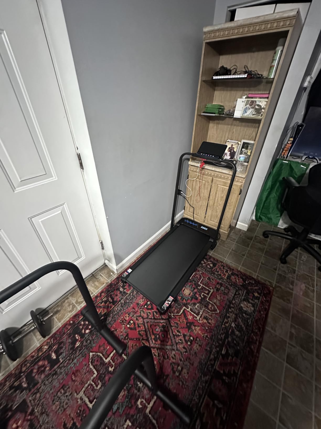 Cardirun Walking Pad with Incline and Stable Handle Bar, Foldable Treadmill customer photo 2