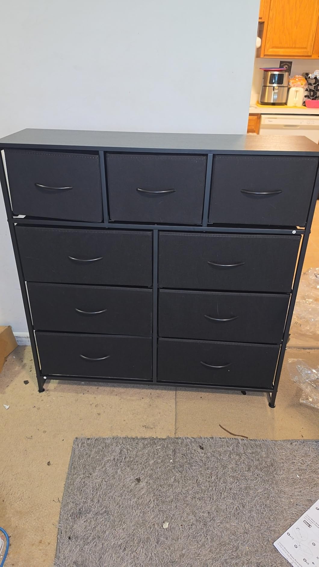 OLIXIS 9 Drawer Black Dresser for Bedroom, Closet Organizer Storage Tower customer photo 1