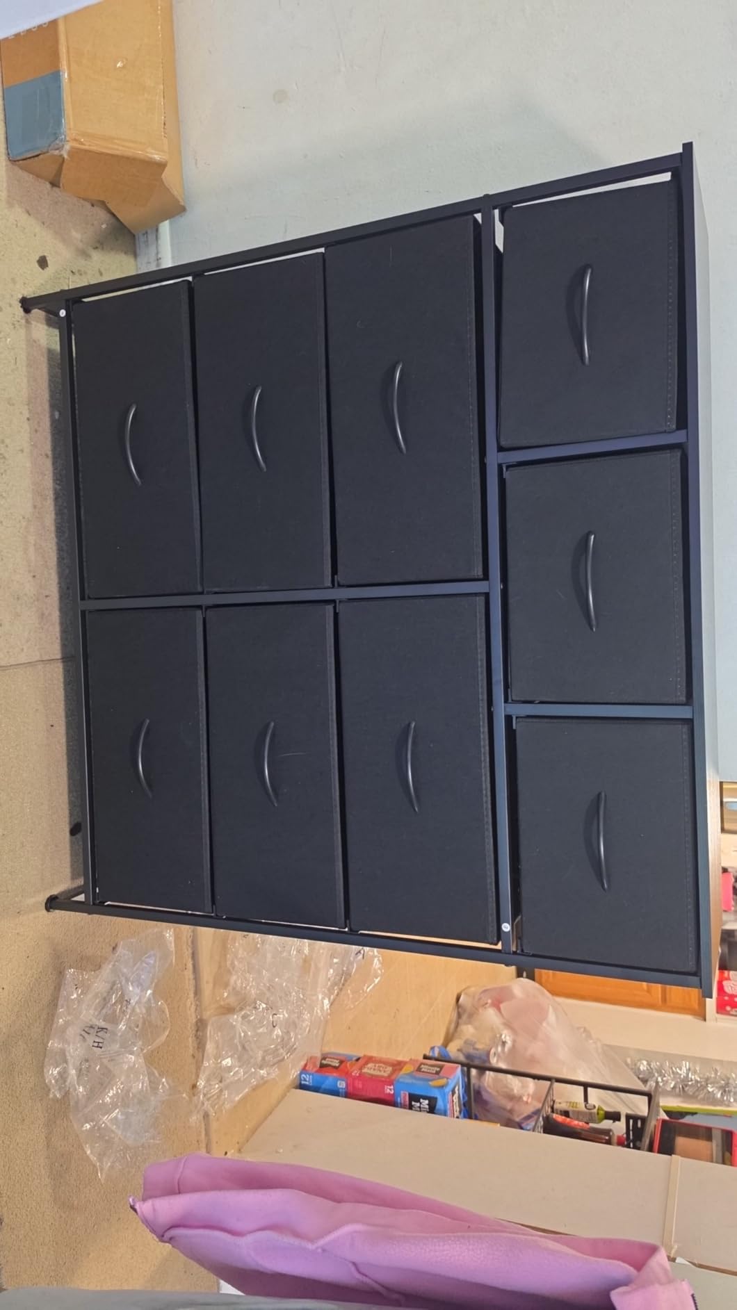 OLIXIS 9 Drawer Black Dresser for Bedroom, Closet Organizer Storage Tower customer photo 2