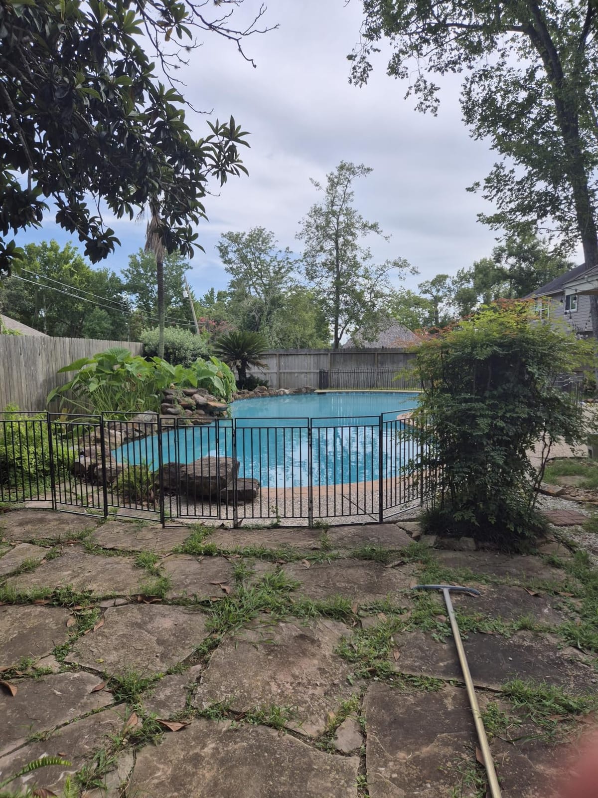 40in H x 110ft L Black-Silver Removable Pool Safety Fence customer photo 1