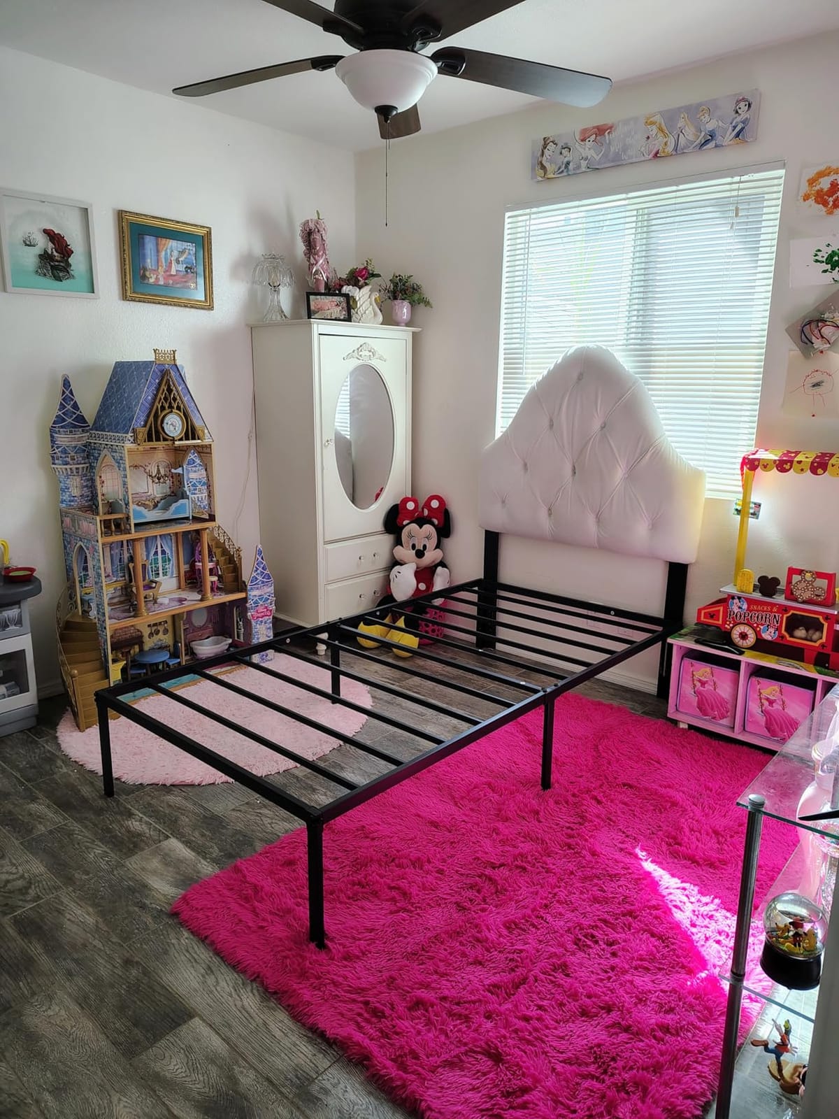 Allewie Twin Bed Frame, 14 inch Metal Beds with Storage Space, Black customer photo 2