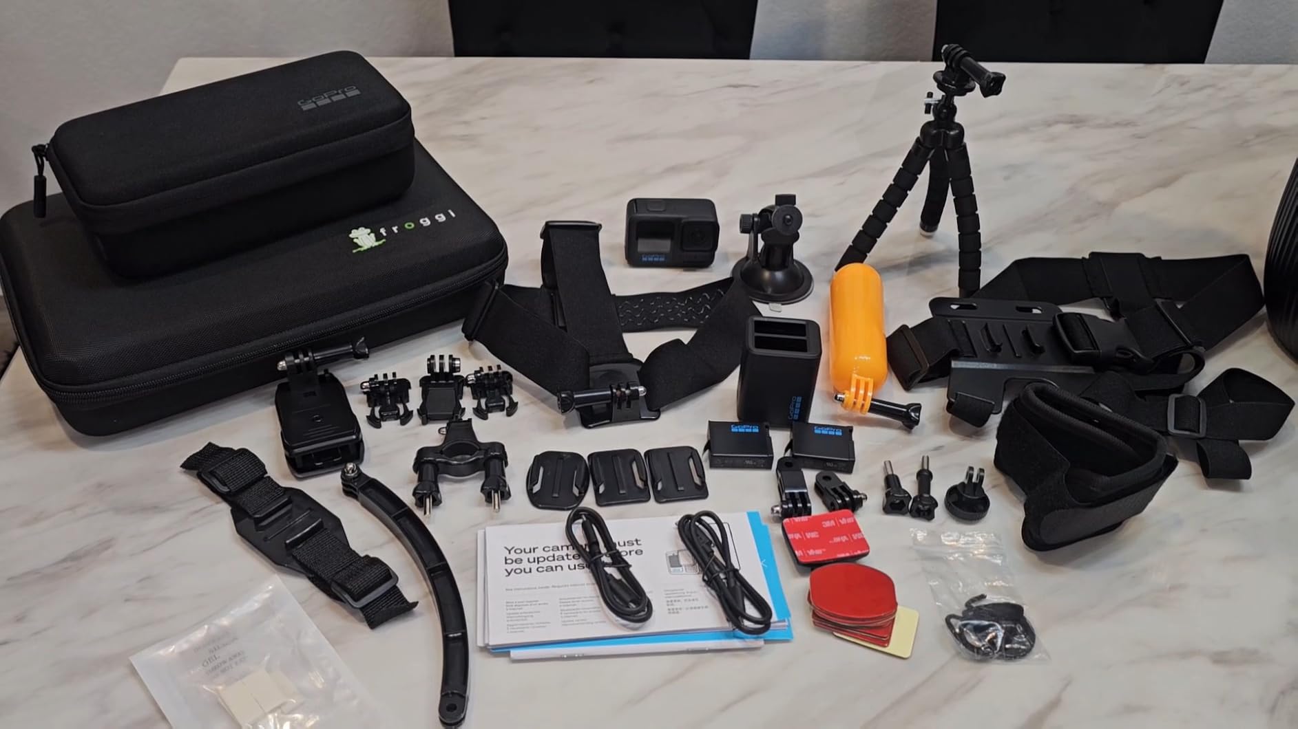 GoPro HERO13 Black Action Camera with 3 Enduro Batteries, Dual Charger, 64GB SD, 5.3K HDR Video, 27MP Photos, HyperSmooth Stabilization, Waterproof Design, 47-Piece Accessory Kit, 1-Year Warranty customer photo 1
