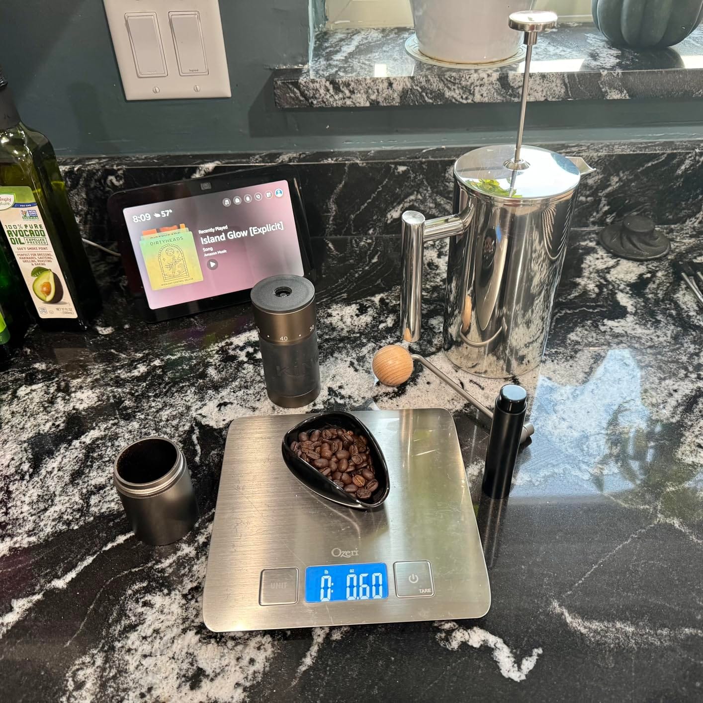 【Sliver】KINGrinder K6 Manual Coffee Grinder Straight Handle Stainless Burr customer photo 1