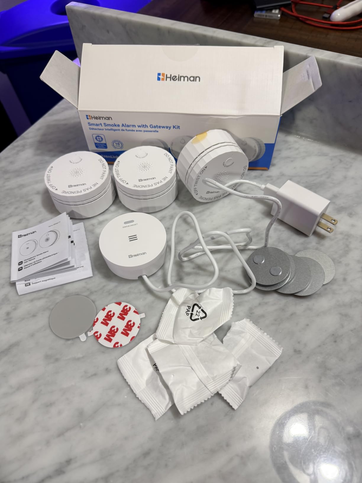 Heiman Smart Wireless Interconnected Smoke Detector, 6-Pack + Gateway, S1-R customer photo 2