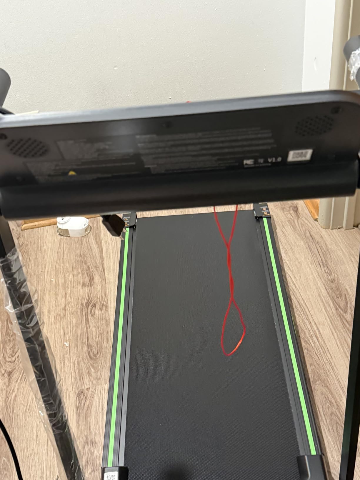 Treadmills for Home, Walking Pad with Incline, Caminadoras para Hacer Ejercicio, 0.6-6.2 MPH Portable Foldable Under Desk Caminadora, Eléctrica Casa Tredmill, Folding Compact Running Machine customer photo 1