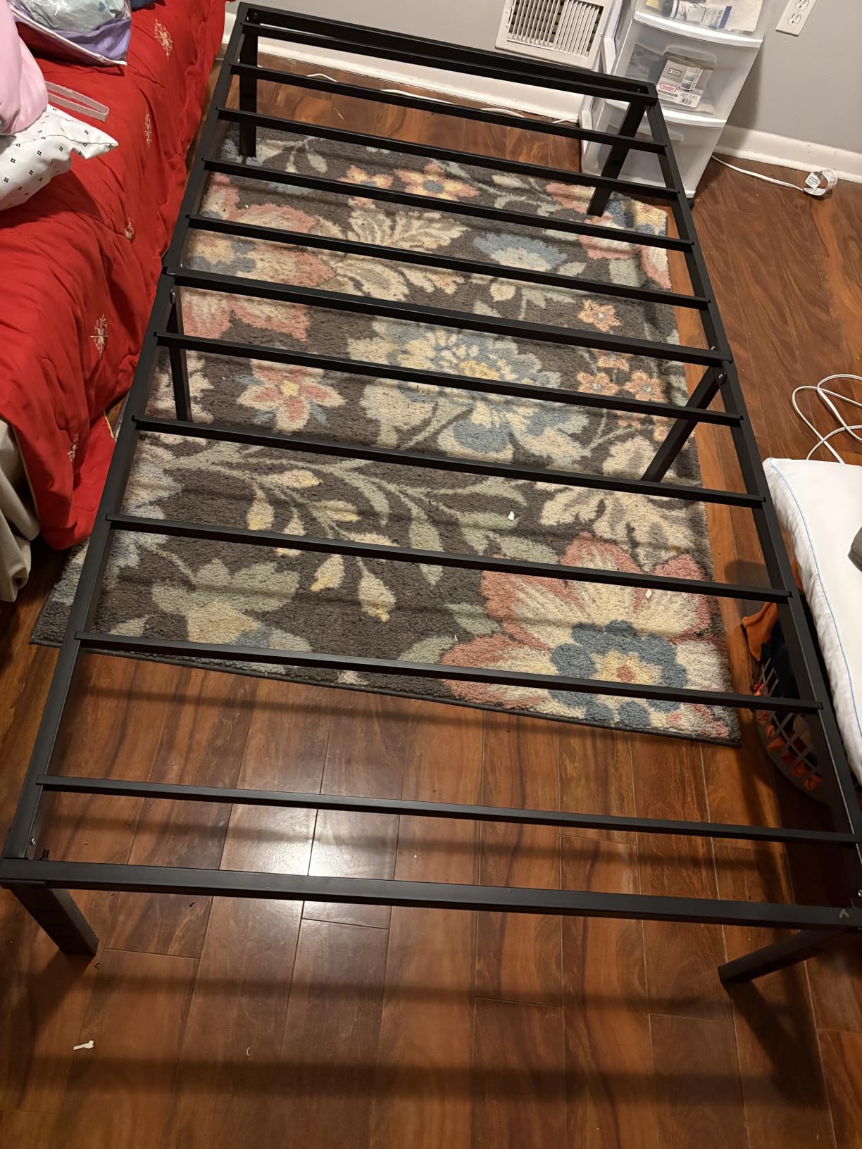Twin Bed Frame 14 Inch Metal Platform with Under Bed Storage Space customer photo 1