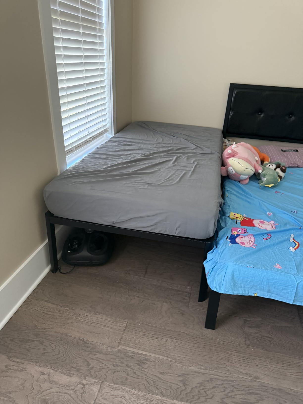 Twin Bed Frame 14 Inch Metal Platform with Under Bed Storage Space customer photo 2