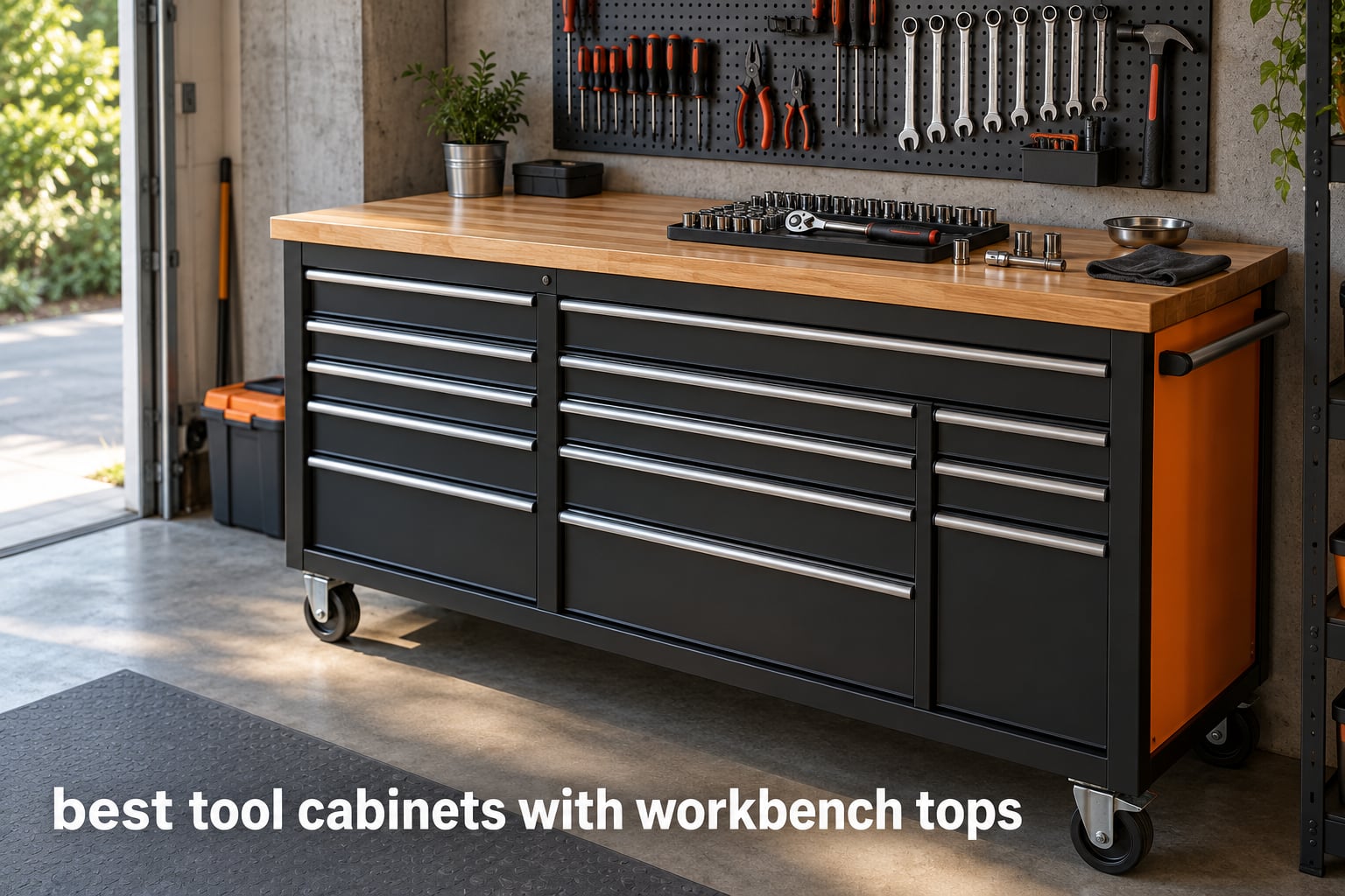 best tool cabinets with workbench tops