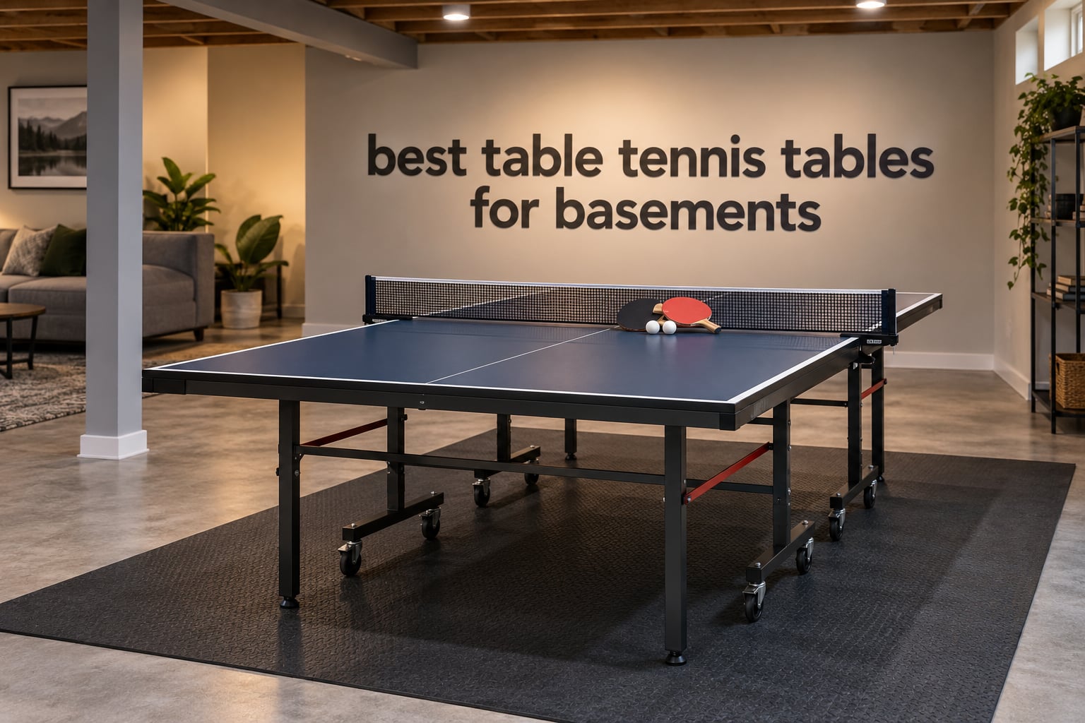 best table tennis tables for basements