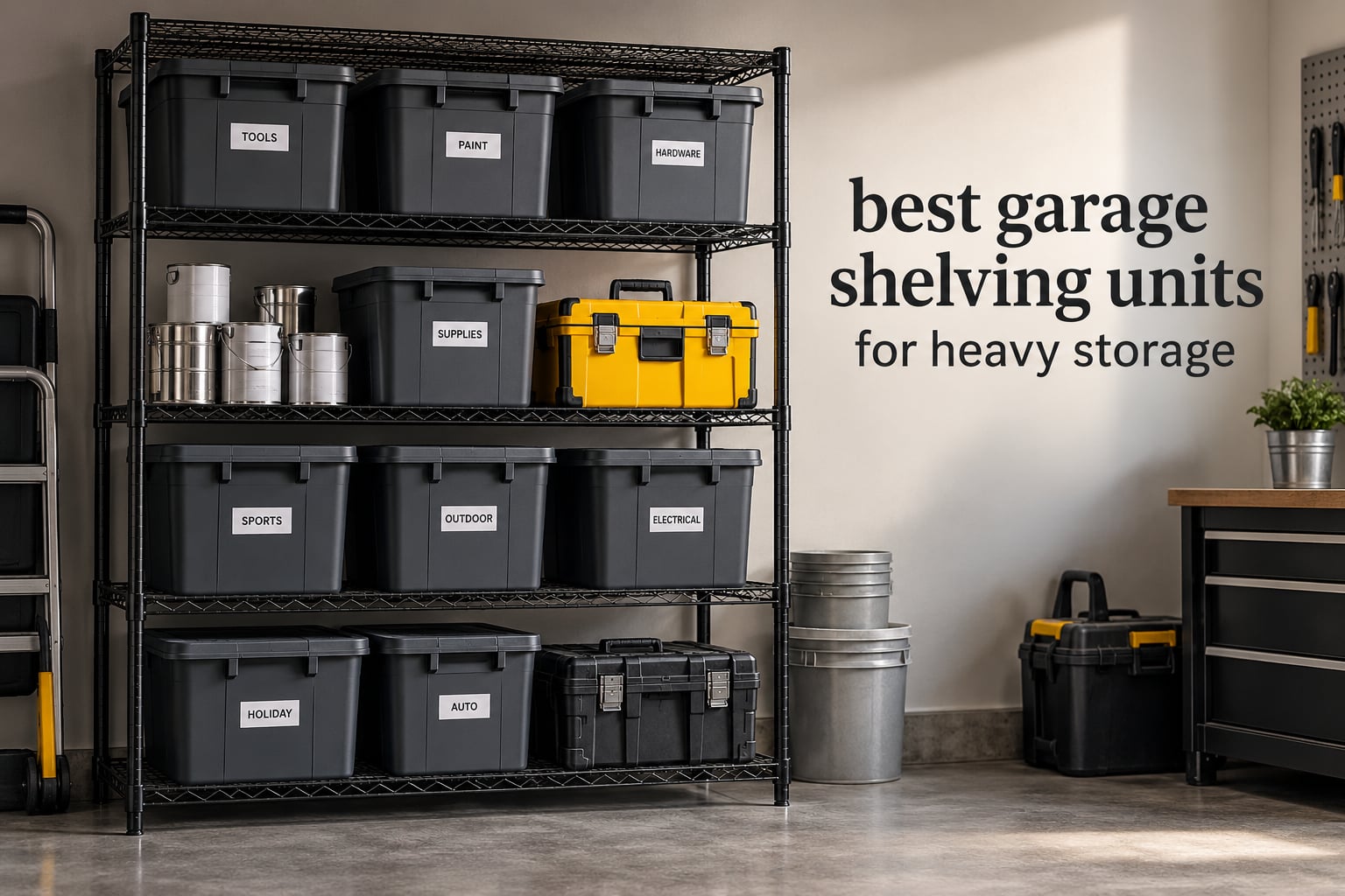 best garage shelving units for heavy storage