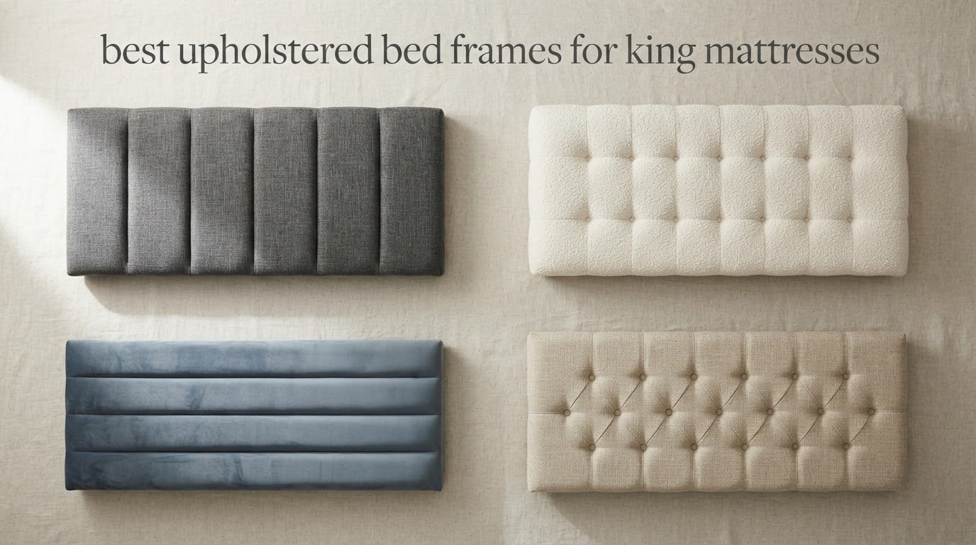 best upholstered bed frames for king mattresses