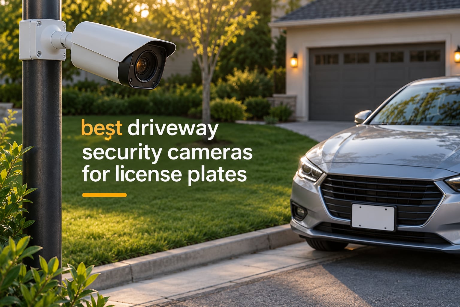 best driveway security cameras for license plates