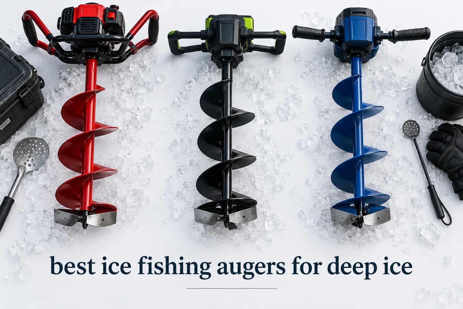 best ice fishing augers for deep ice