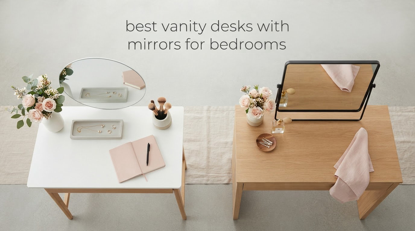 best vanity desks with mirrors for bedrooms