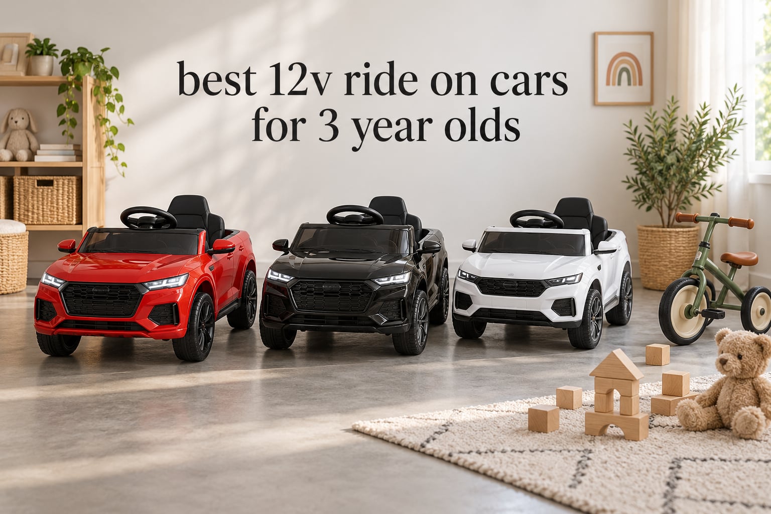 best 12v ride on cars for 3 year olds