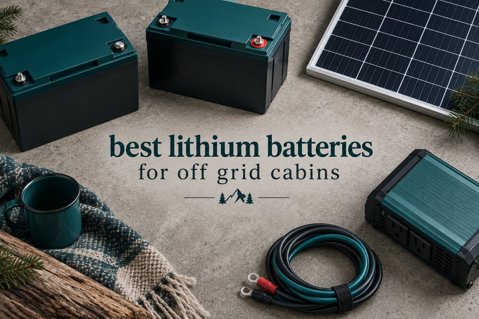 best lithium batteries for off grid cabins